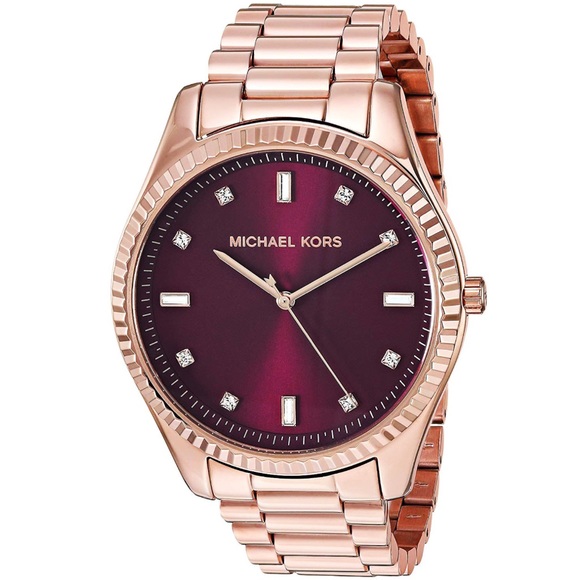 Michael Kors norie rose gold maroon watch - Picture 2 of 8